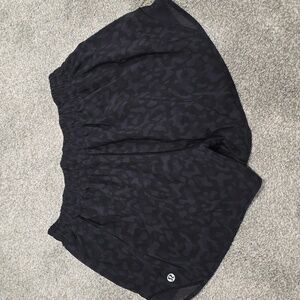 EUC Lululemon Leopard Print Hotty Hot Shorts